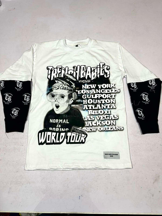 White World Tour Double Layered Shirts